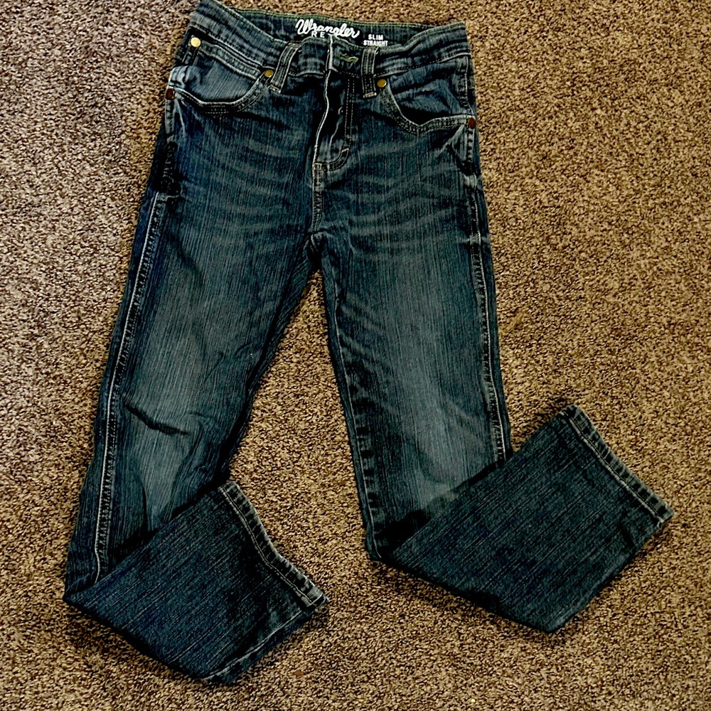 Wrangler  Dark Blue Straight Leg Jeans
